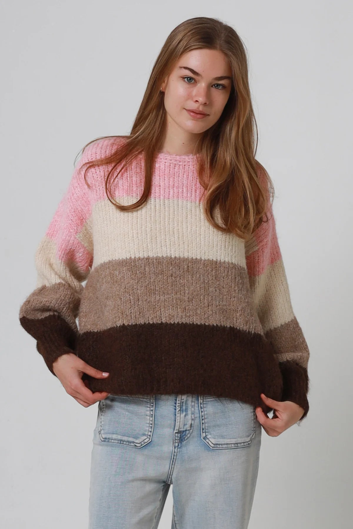 Mocho Three Toned Knit Jumper