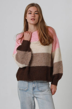 Mocho Three Toned Knit Jumper