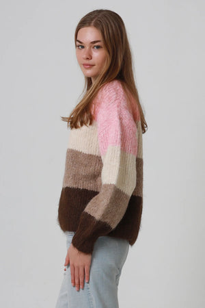 Mocho Three Toned Knit Jumper