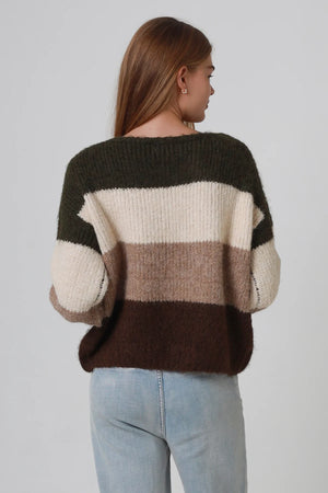 Mocho Three Toned Knit Jumper