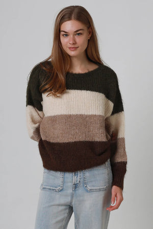 Mocho Three Toned Knit Jumper