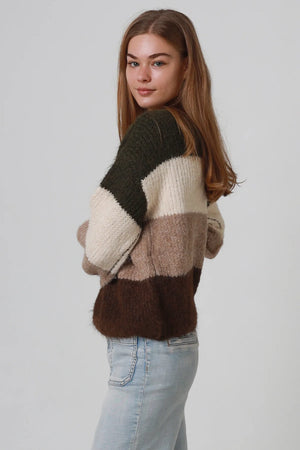 Mocho Three Toned Knit Jumper