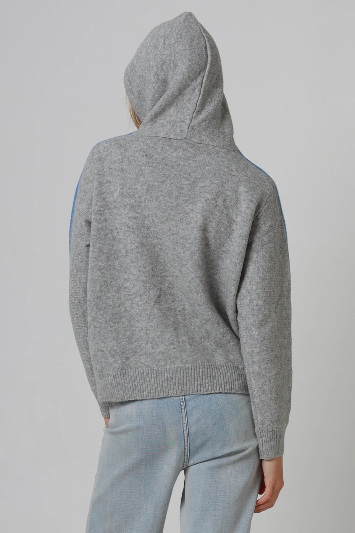 Coastal Knitted Jumper With Hood
