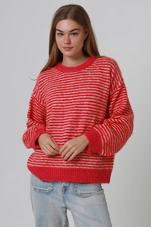 Holly Striped Round Neck Jumper
