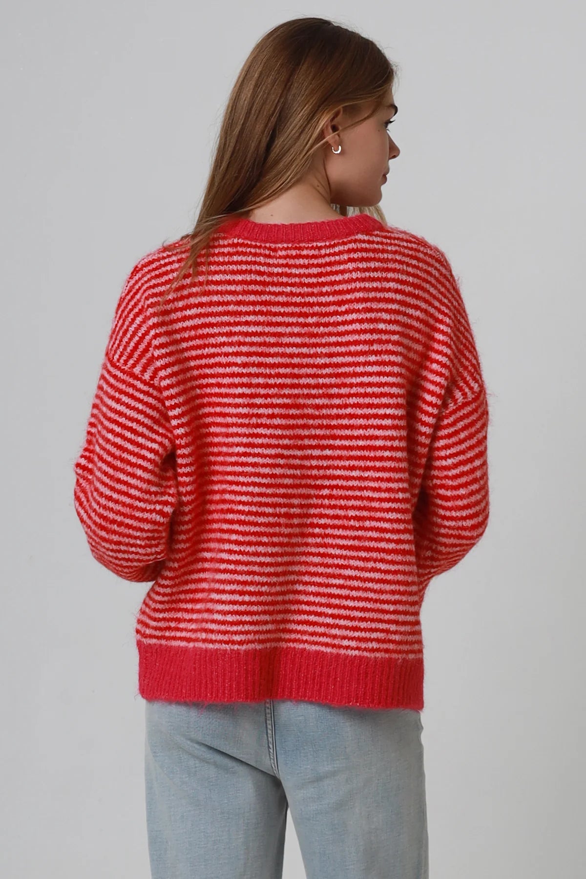 Holly Striped Round Neck Jumper
