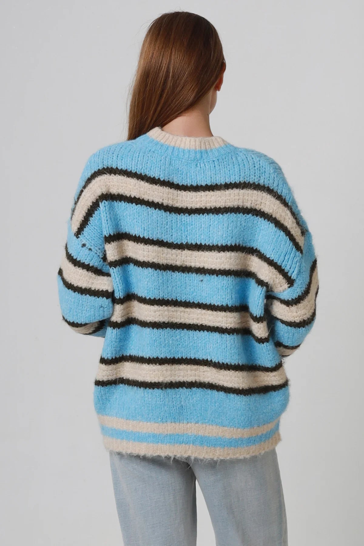 Stevie Striped Round Neck Jumper