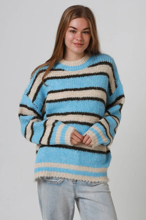 Stevie Striped Round Neck Jumper