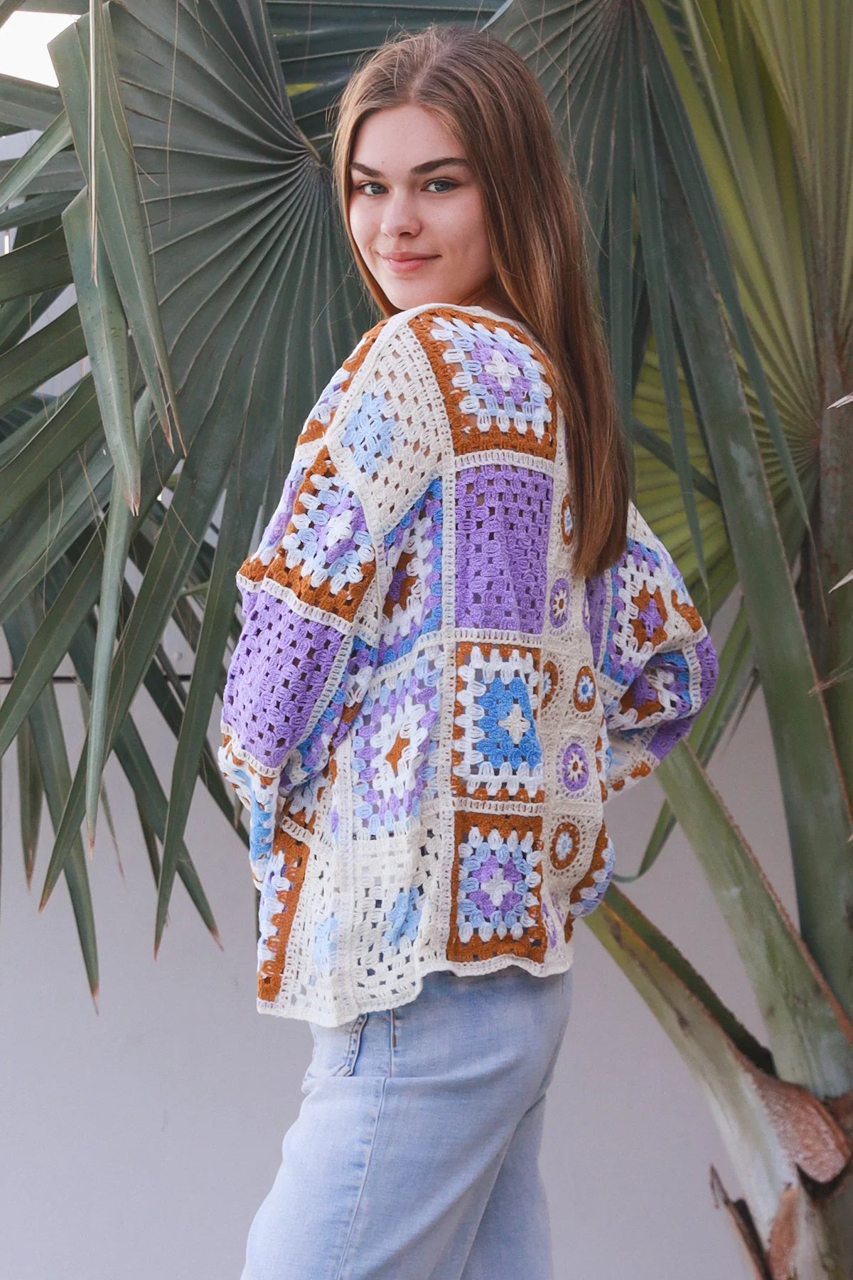 Kia Panel Crochet Cardigan