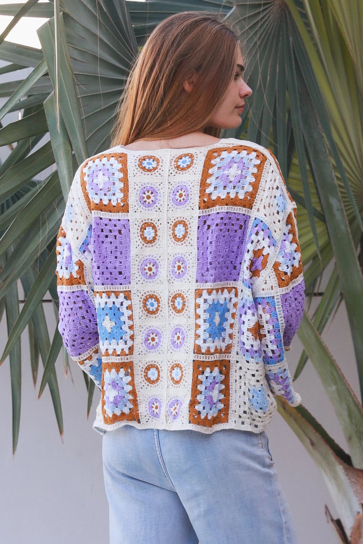 Kia Panel Crochet Cardigan