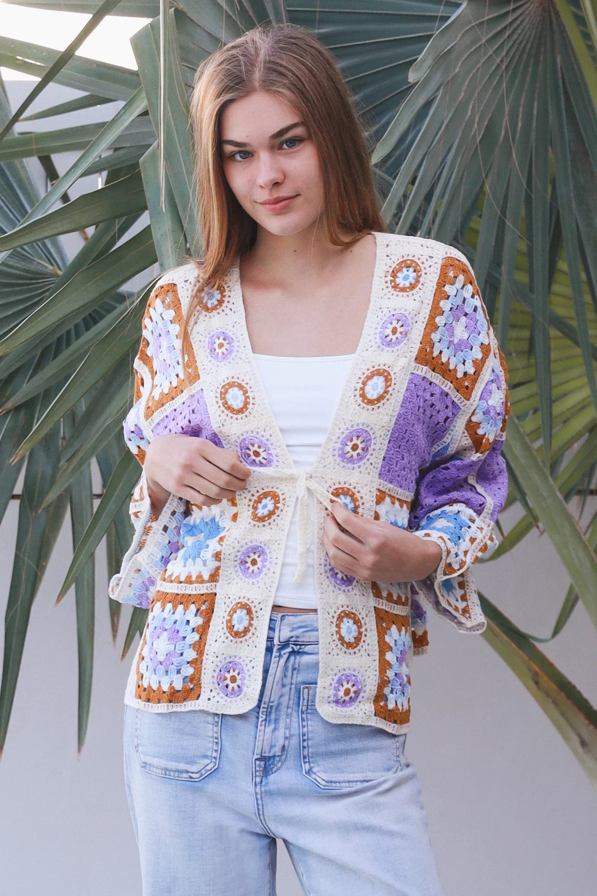 Kia Panel Crochet Cardigan