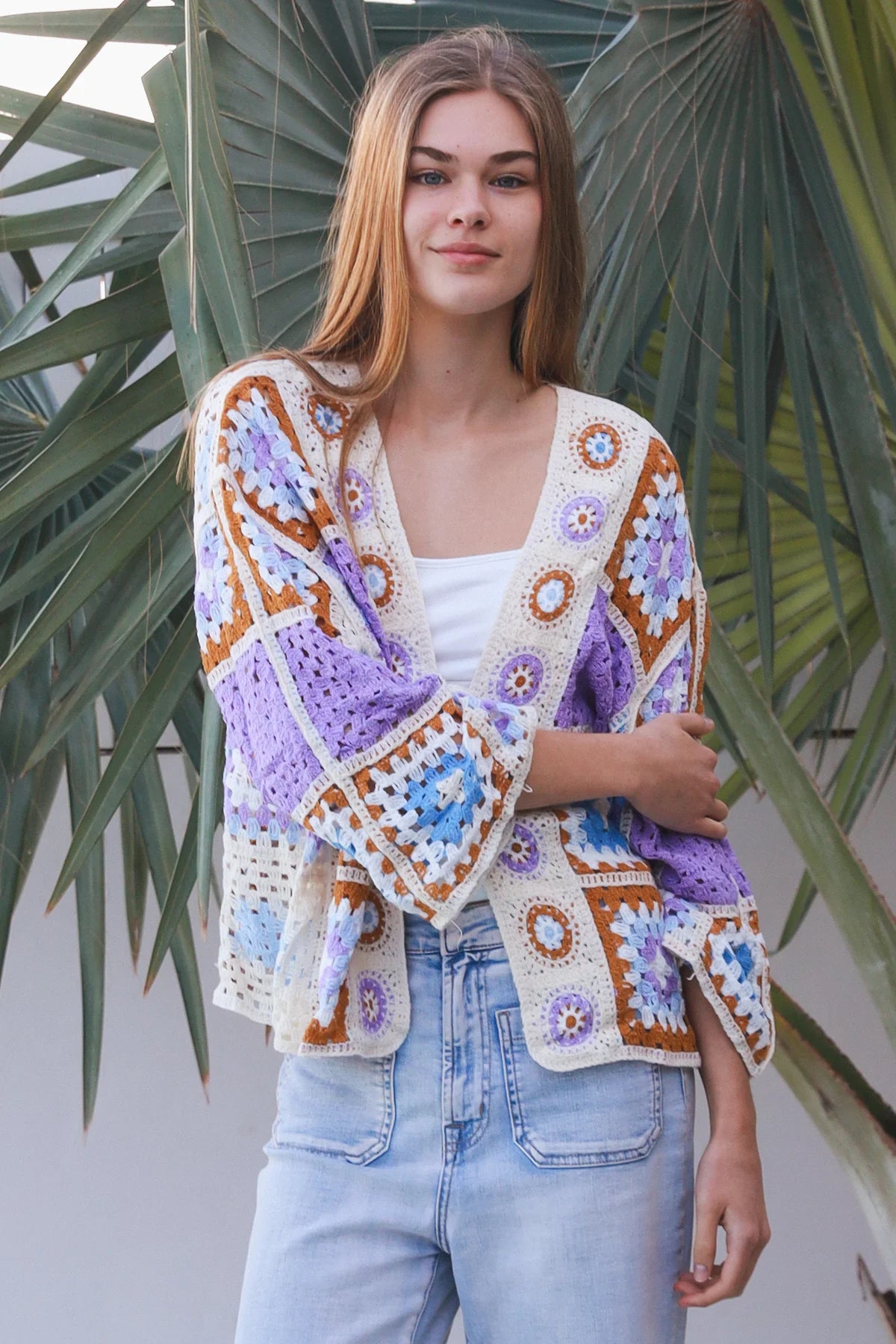 Kia Panel Crochet Cardigan