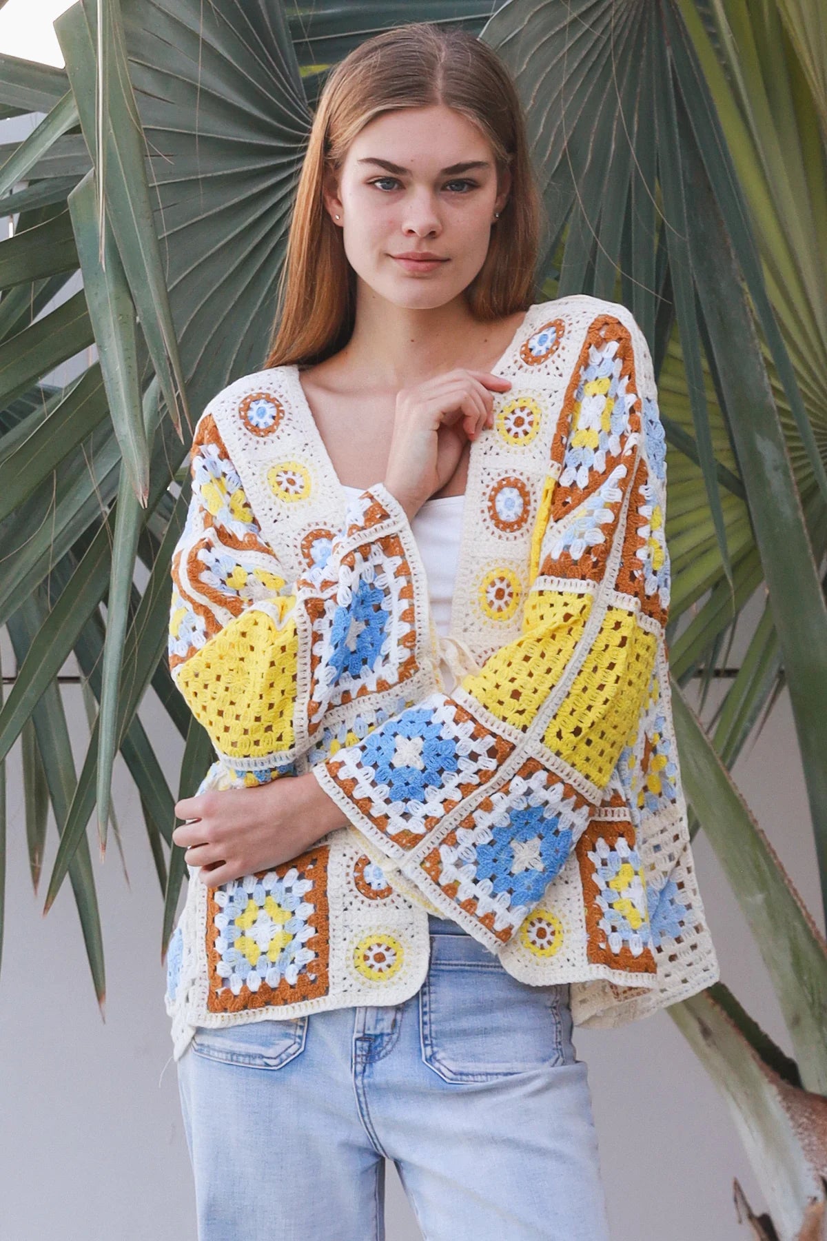Kia Panel Crochet Cardigan