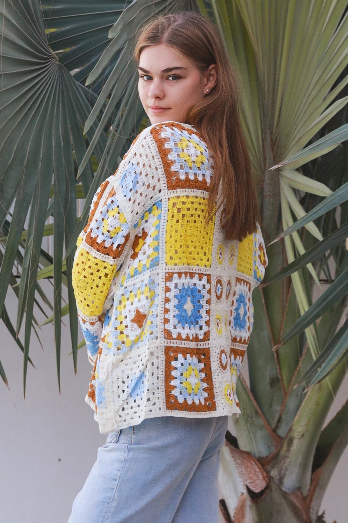 Kia Panel Crochet Cardigan