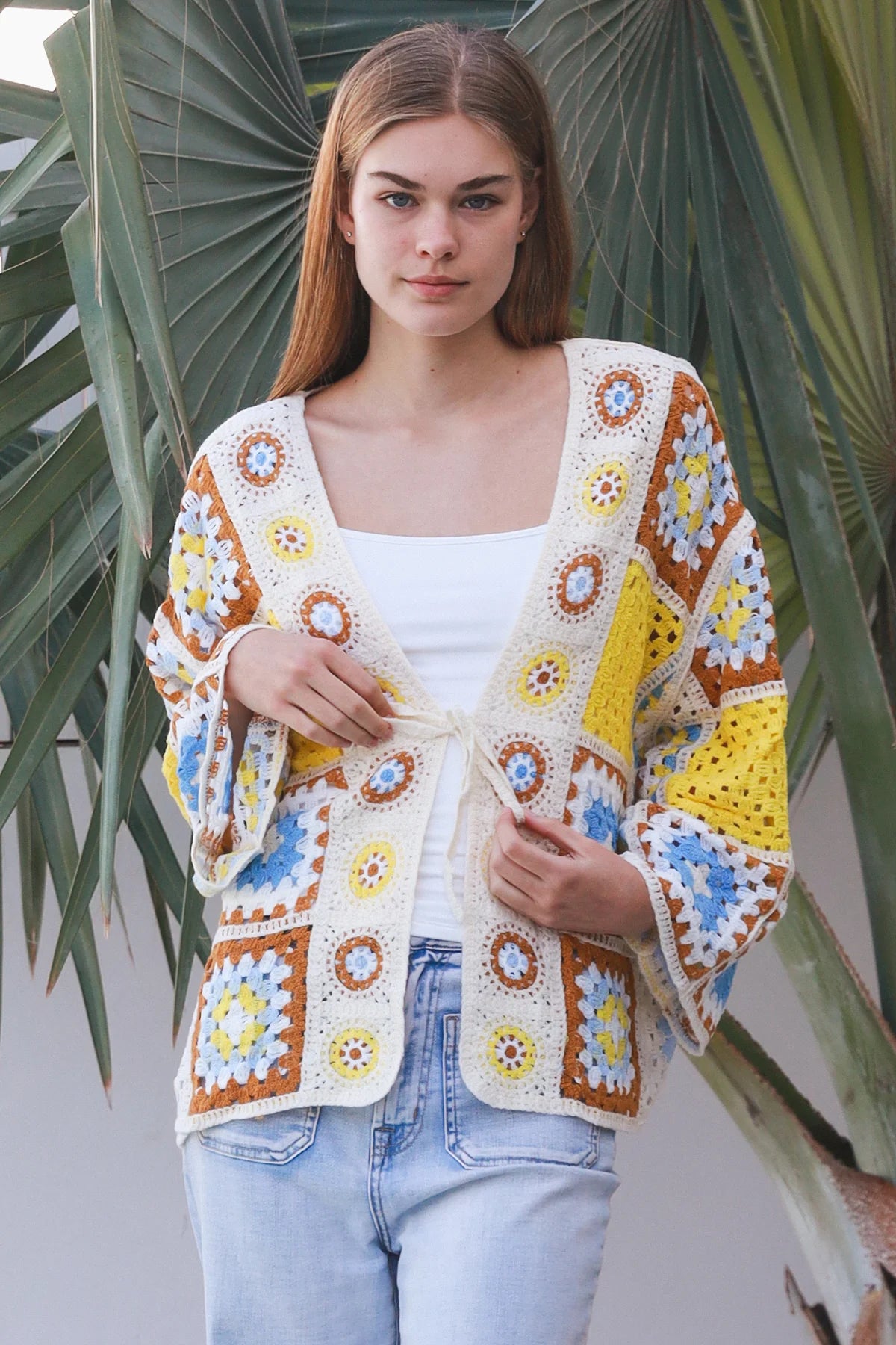 Kia Panel Crochet Cardigan