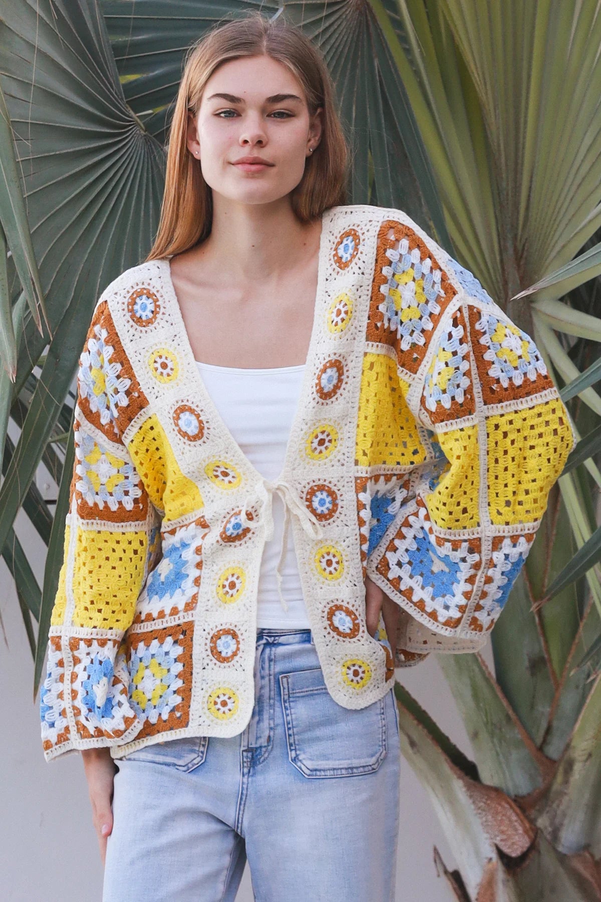 Kia Panel Crochet Cardigan