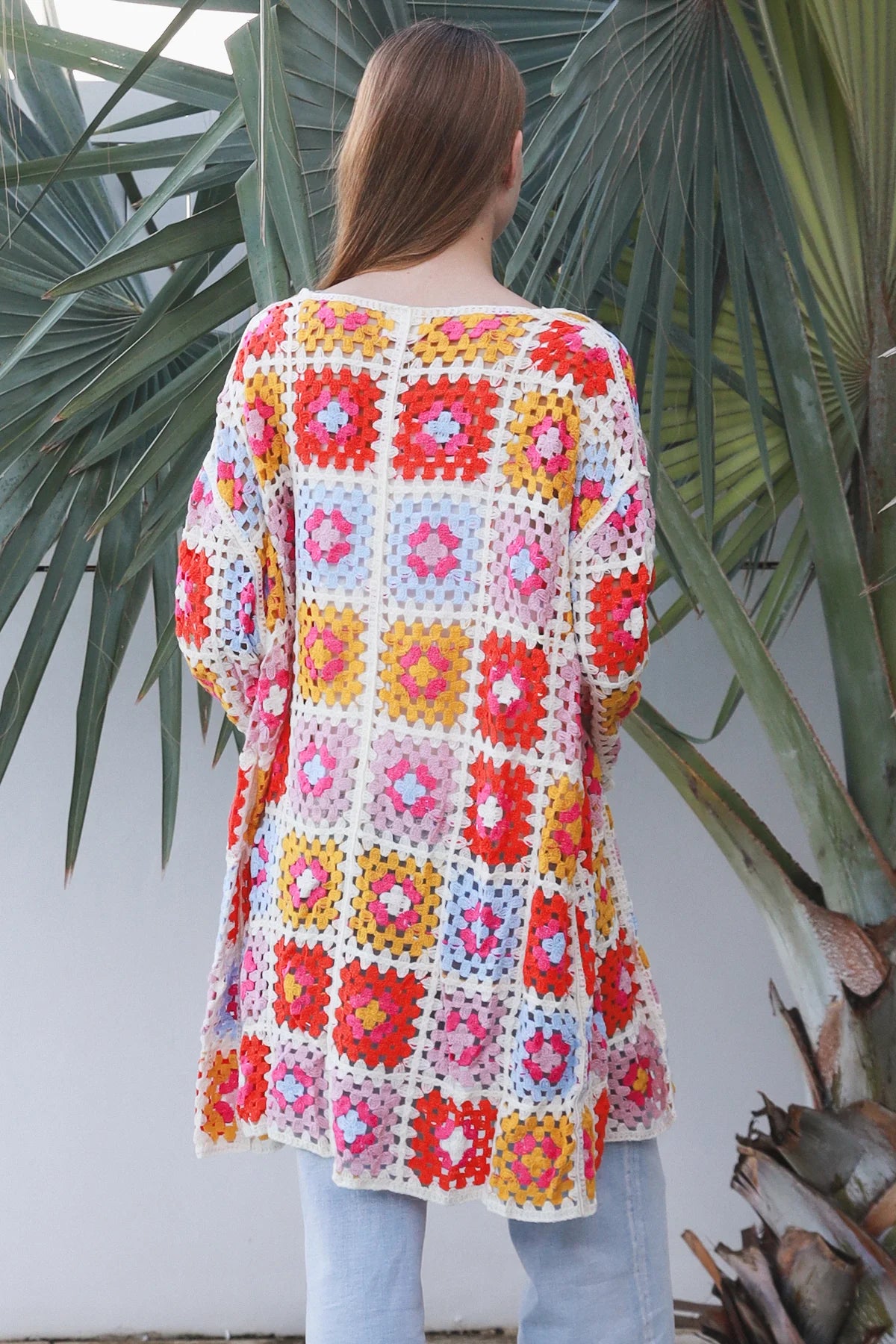 Raine Crochet Midi Cardigan