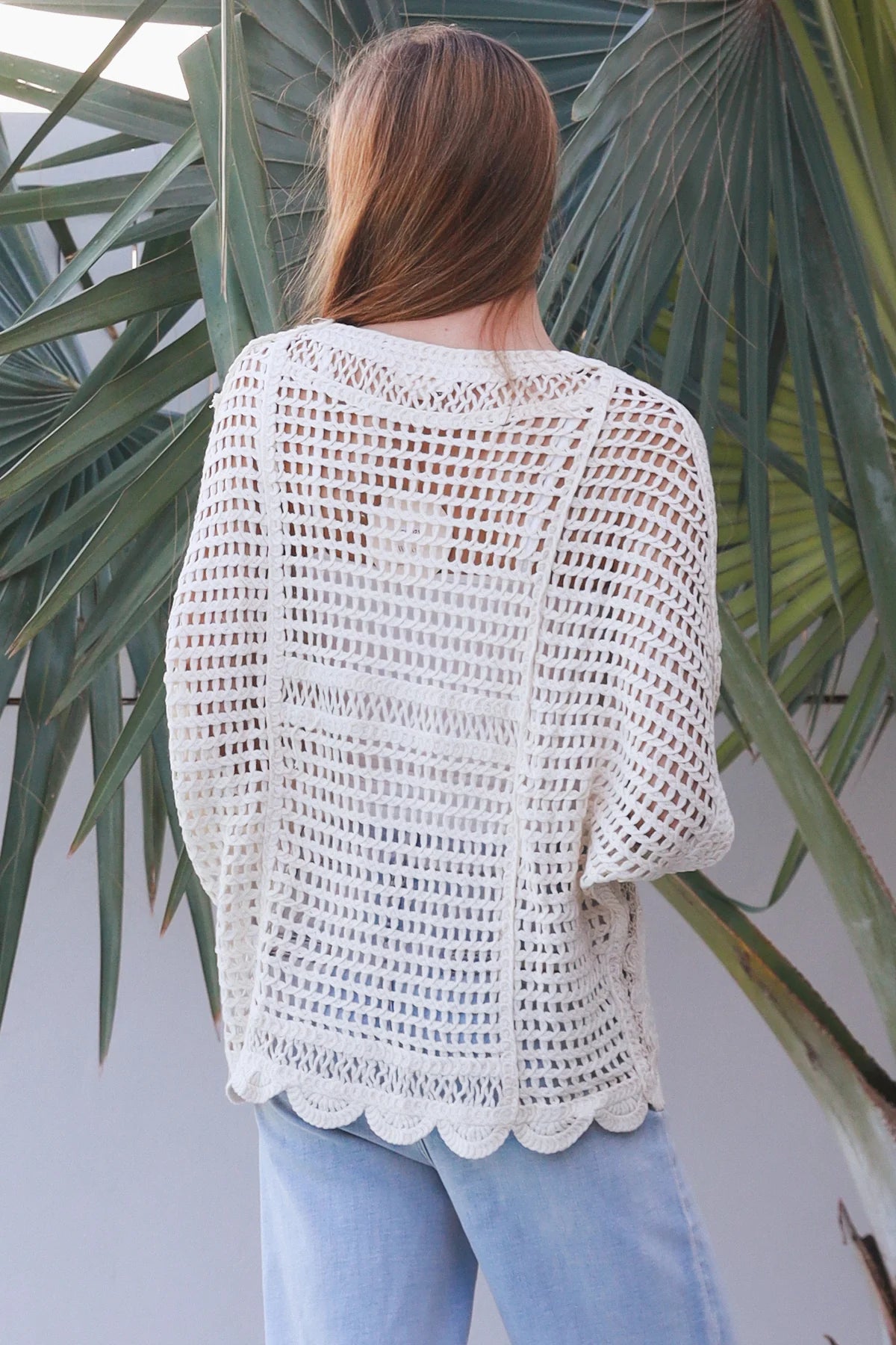 Daisy Batwing Crochet Top