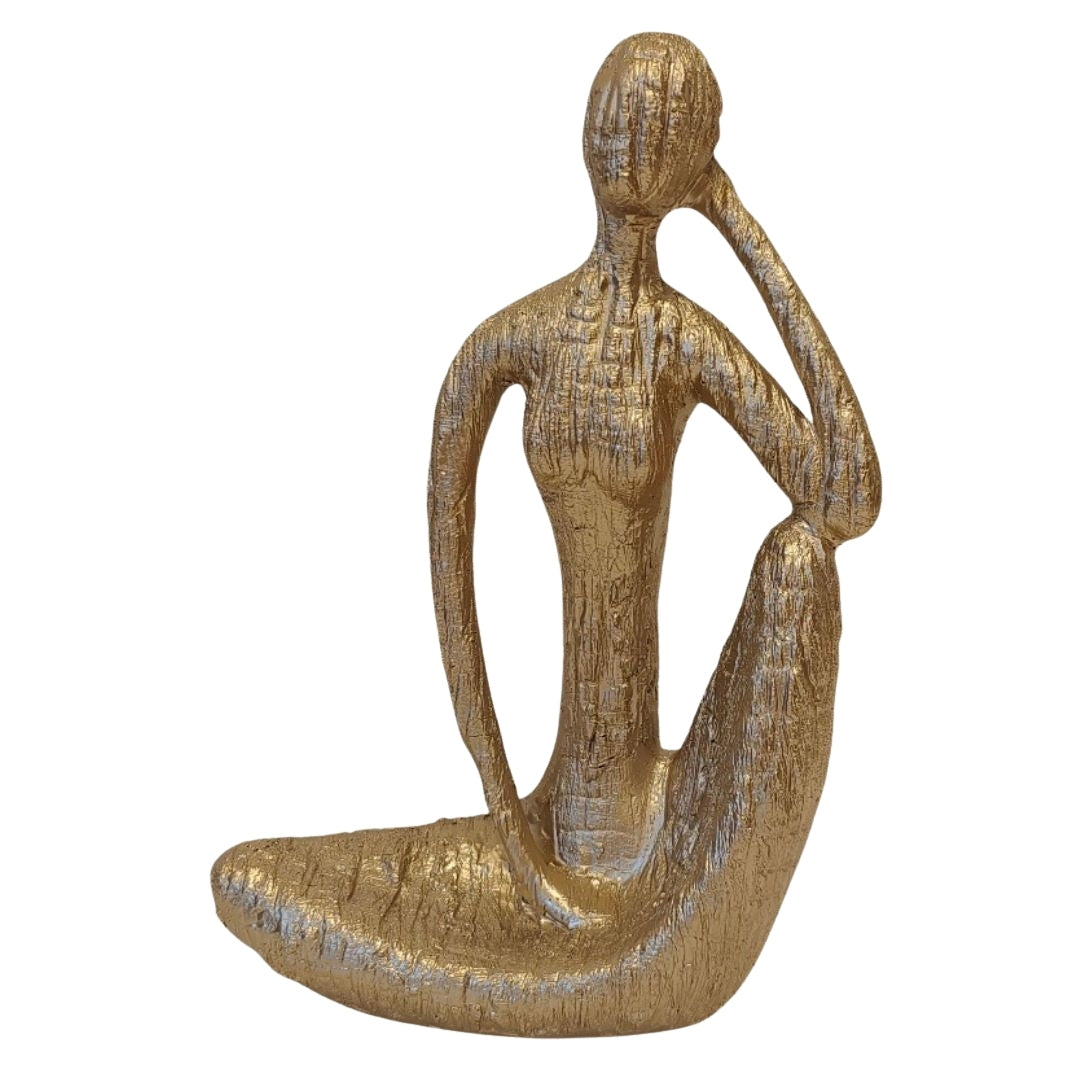 Golden Citi Sitting Lady 23cm