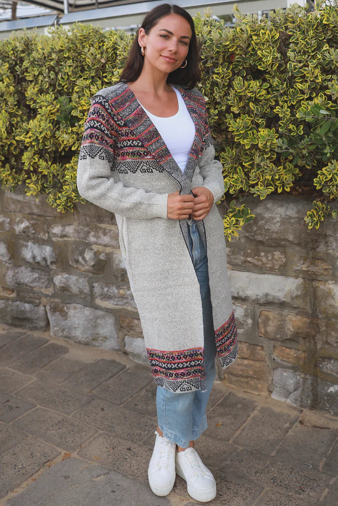 HOODED LONG BOHO CARDIGAN Hippy Haven