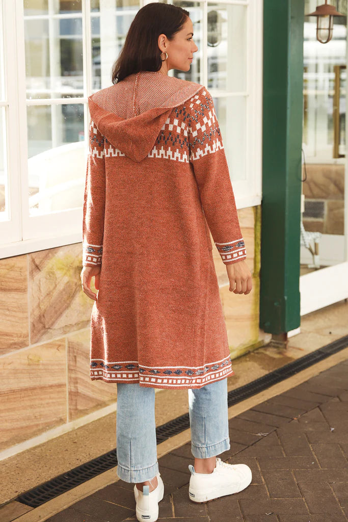 Boho hooded cardigan discount