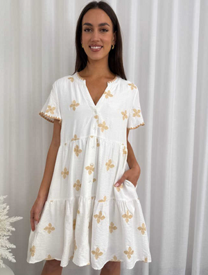 Pansy Two Tier Mini Dress