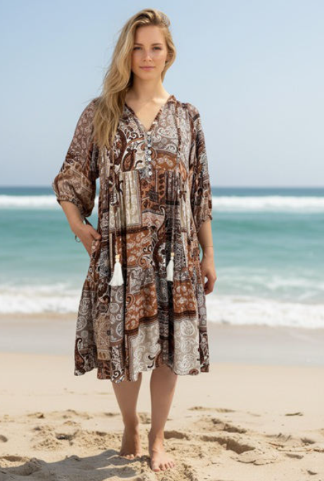 Paisley 2 Tier Mini Dress