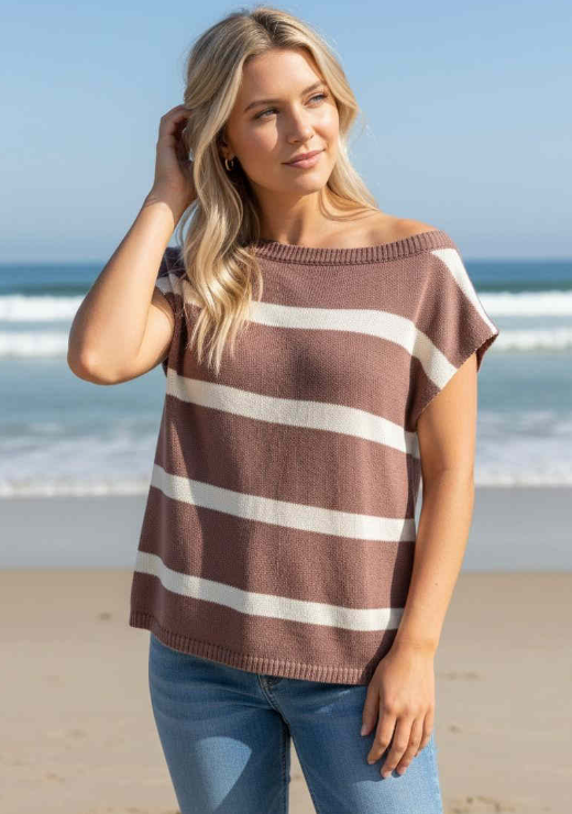 Kiki Striped Knit Vest