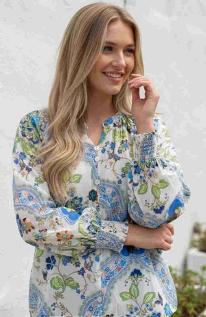 Gardenia Long Sleeve Button Up Blouse