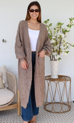 #Maggie Maxi Knit Cardigan