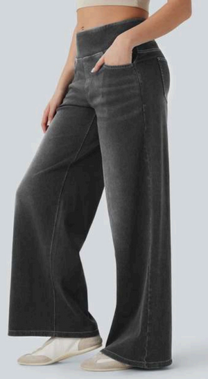 #Stretchy Elastic Waist Pull-on Jeans
