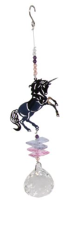 #Hanging Crystal Suncatchers With Metal Cutouts