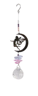 #Hanging Crystal Suncatchers With Metal Cutouts