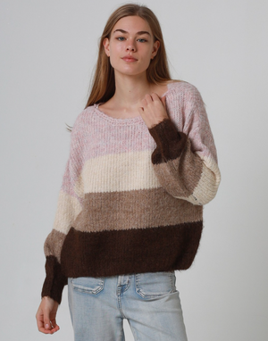 Mocho Three Toned Knit Jumper