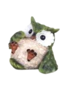 7cm Coloured Owls