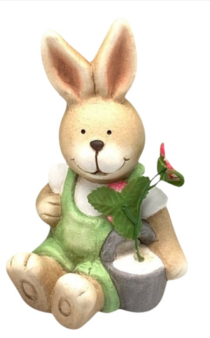 13cm Floral Rabbits