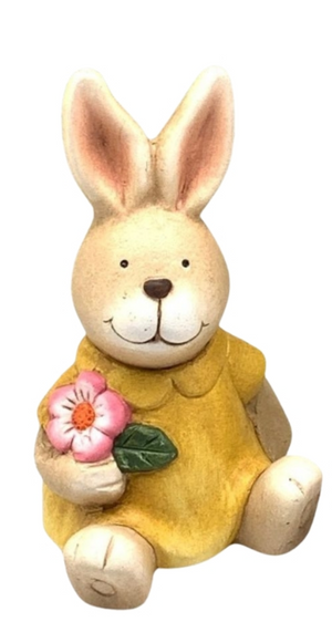 13cm Floral Rabbits