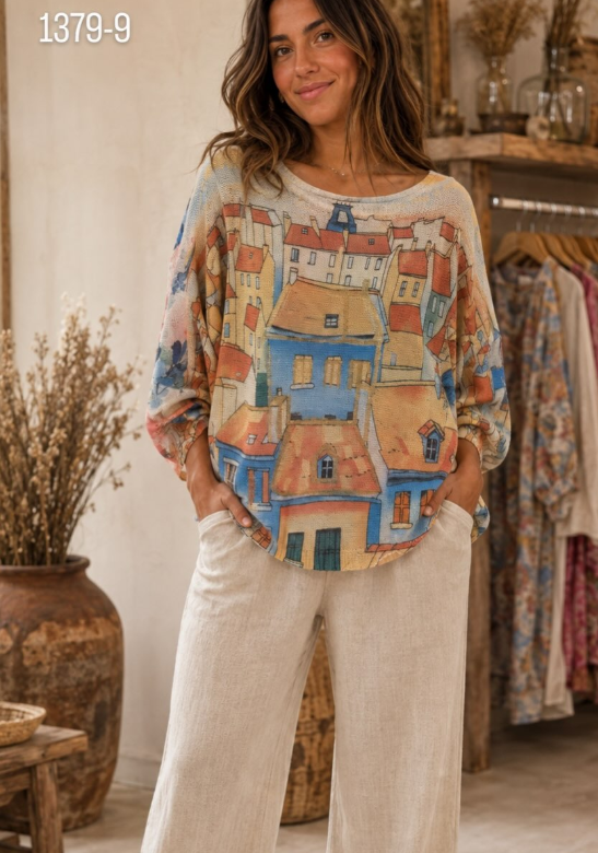 Milan Oversize Long Sleeve Knit Top