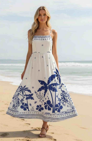 Summa Days Strappy Maxi Dress