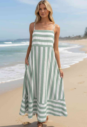 Candy Stripe Maxi Dress