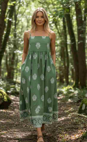 Brooke 3 Tier Strappy Maxi Dress
