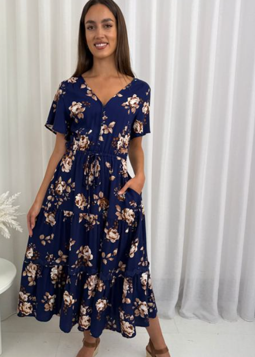 Nancy Ric Rac Midi Dress