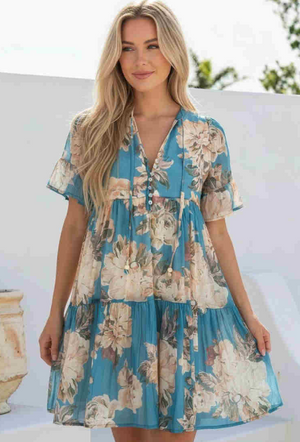 #Gardenia Babydoll Mini Dress