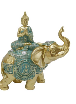 15cm Rulai Buddha On Elephant