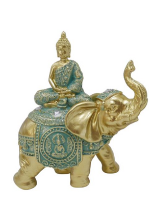 15cm Rulai Buddha On Elephant