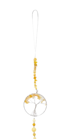 Tree Of Life Hanging Crystal Point