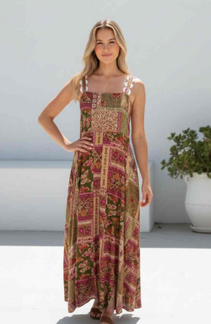 Penny Patchwork Maxi Dress