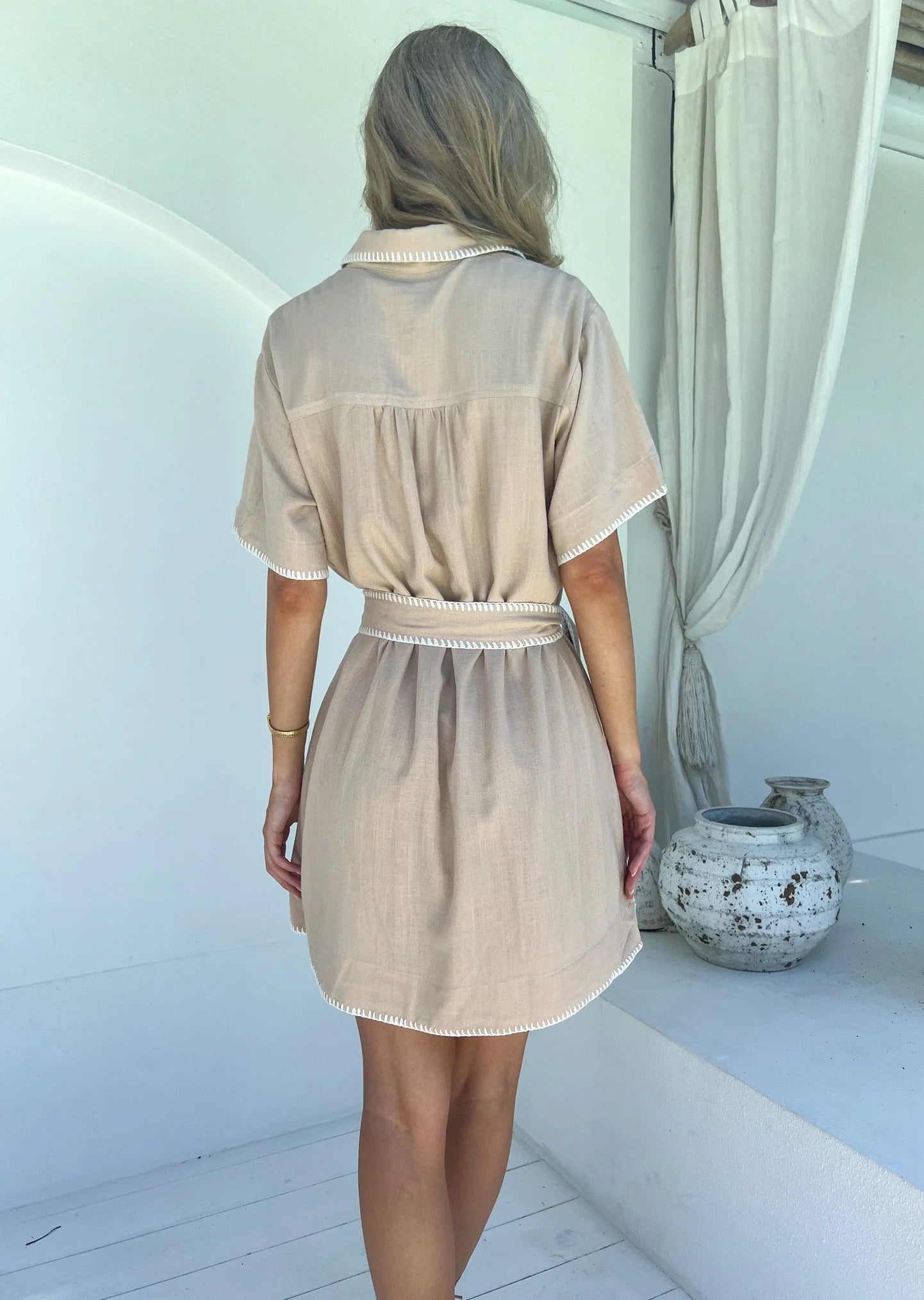 #Zahara Shirt Dress With Belt