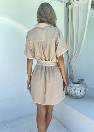 #Zahara Shirt Dress With Belt