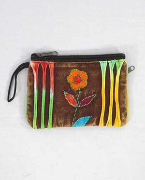 Patch Flower Small Cotton Purse