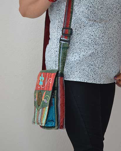 Applique Patchwork Cotton Bag